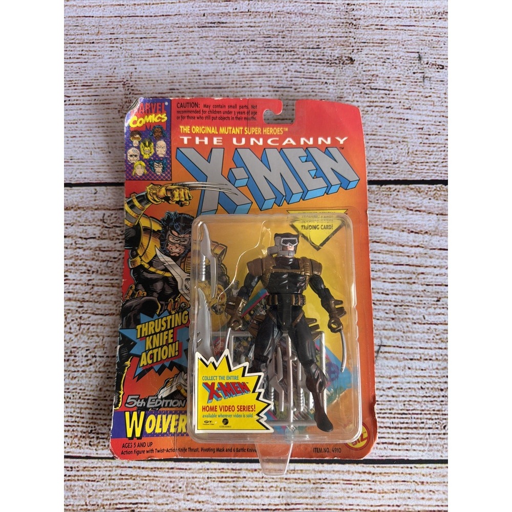 Toy Biz The Uncanny X-Men Wolverine 5th Edition Black Outfit Action Figure 4.75